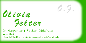 olivia felter business card